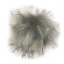 Woof Wear Attachable Faux Fur Pom Pom in Silver